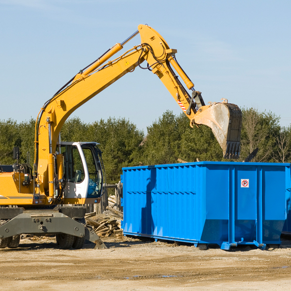 what size residential dumpster rentals are available in Oxford